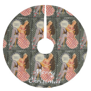  Retro Pin-up Illustratie Thunder_Cove Kerstboom Rok