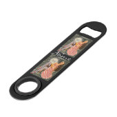 Retro Pin-up Illustratie Thunder_Cove Speed Flessenopener (Voorkant Gekanteld)