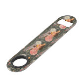 Retro Pin-up Illustratie Thunder_Cove Speed Flessenopener (Achterkant Gekanteld)