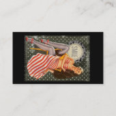  Retro Pin-up Illustratie Thunder_Cove Visitekaartje (Achterkant)