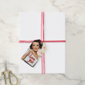 Retro Pin-Up Love Cadeaulabel (Met Touw)