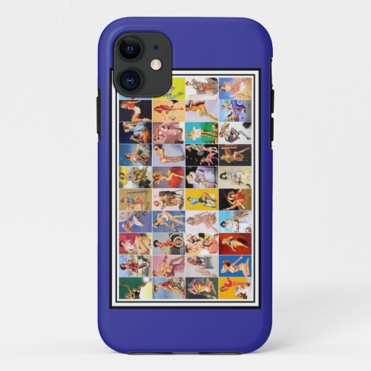  Retro Pin-up Meisje Case-Mate iPhone Case (Achterkant)