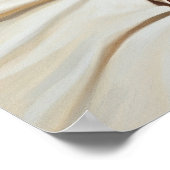 Retro Pin-up Meisje met Rode Polka Dot PJ's Poster (Hoek)