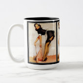 Retro Pin-up Meisje Mok (Links)