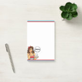 Retro Pin-up_ Ochtendmens Post-it® Notes (Kantoor)