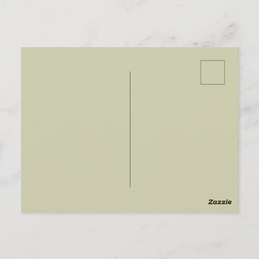 Retro Pin-Up Office Chic Briefkaart (Achterkant)