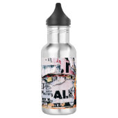 Retro Pin-Up Street Pop Fles (Links)
