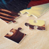 Retro Pin-up van een monteur Legpuzzel (Zijkant)