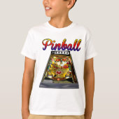 Retro Pinball Machine Design T-Shirt (Voorkant)