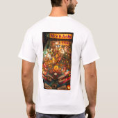 Retro Pinball Machine Grafisch T-shirt (Achterkant)