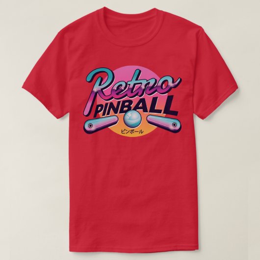 Retro Pinball T-shirt (Design voorkant)