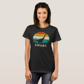 Retro Pine Tree Dadsaurus Brontosaurus Din T-shirt (Voorkant volledig)