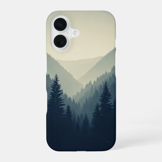Retro Pine Valley iPhone 16 Hoesje (Achterkant)