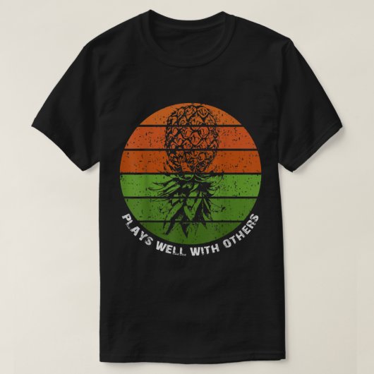 Retro Pineapple Summer Vibes Design T-shirt (Design voorkant)