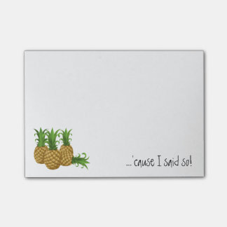 Retro Pineapple, want ik zei het zo na 12.00 uur,  Post-it® Notes