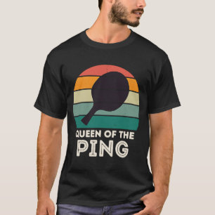 Retro Ping Pong Champion for Men QUEEN VAN DE PIN T-shirt