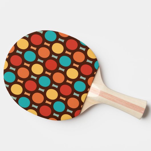 Retro Ping Pong Paddle Tafeltennisbatje (Zijkant)