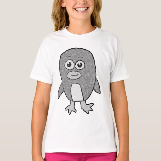 Retro Pinguïn T-shirt (Voorkant)
