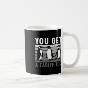 Retro pinguïns Je hebt een tarief voor een anti-ta Koffiemok