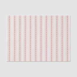 Retro Pink And Brown Heart Stripes Bakery Tissuepapier