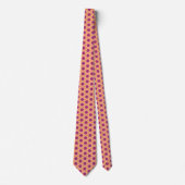 Retro Pink and Orange Modern Geometric Pattern Stropdas (Voorkant)