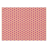 Retro Pink and Orange Modern Geometric Pattern Tafelkleed (Voorkant (Horizontaal))