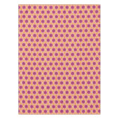 Retro Pink and Orange Modern Geometric Pattern Tafelkleed (Voorkant)