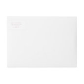 Retro Pink Baby Announcement Bows Return Address (Voorkant)