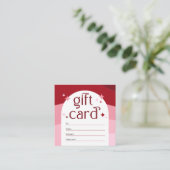 Retro Pink Beauty Salon Spa Logo Cadeau Kaart Vouc Vierkante Visitekaartje (Staand voorkant)