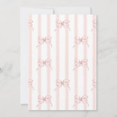Retro Pink Bow Cafe Bebe Girl Coffee Baby Shower Kaart (Achterkant)