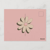 Retro Pink Brown Foto Wavey Bridesmaid Voorstel Briefkaart (Achterkant)
