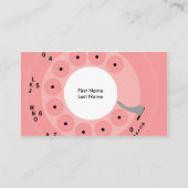 Retro Pink Business/Profile Card Visitekaartje (Achterkant)