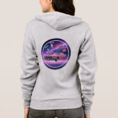 Retro Pink Cadillac Dream Hoodie 💖🚗 (Achterkant)