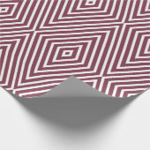 Retro Pink Diamond Pattern Cadeaupapier (Hoek)