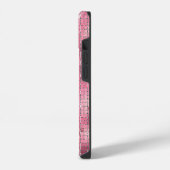Retro Pink Disco Mirror | Monogram iPhone Hoesje (Linkerkant)