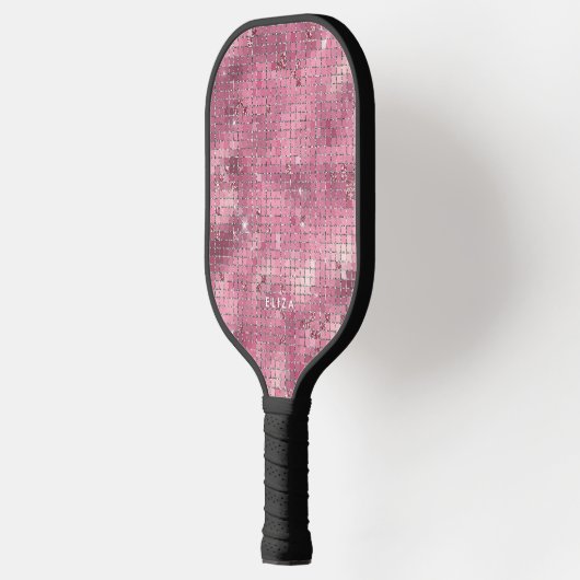Retro Pink Disco Mirror | Monogram Pickleball Paddle (Links)