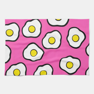 Retro pink egg towel theedoek