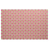 Retro Pink en Olive Circle Check Stof (Fat Quarter)