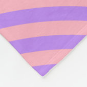 Retro Pink en Paarse Groovy Lines Patroon Fleece Deken (Hoek)