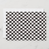 Retro Pink Fast One Race Car 1e Verjaardag Foto Kaart (Achterkant)