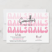 Retro Pink Faux Nails Sizing Kit Display Card (Achterkant)