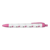 Retro Pink Flamingo Zwarte Inkt Pen (Bovenkant)