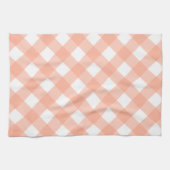 Retro Pink Gingham Kitchen Towel Gift Theedoek (Horizontaal)