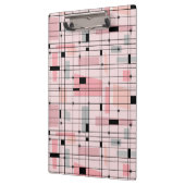 Retro Pink Grid en Starbursts Klembord (Links)