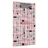 Retro Pink Grid en Starbursts Klembord (Rechts)