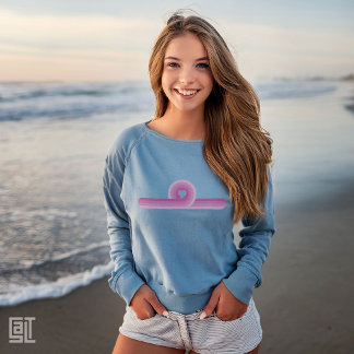 Retro Pink Heart Sunset Aesthetic  T-shirt