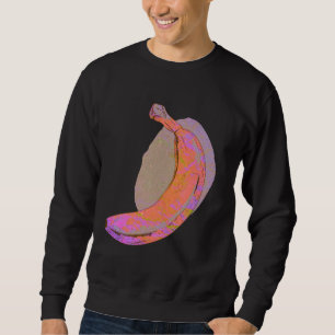 Retro Pink Hues Pop Art Fruit Graphic Rijp Trui