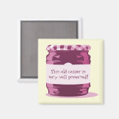 Retro Pink Jelly Jar Home Canning Humor Kitchen Magneet (Voorkant / Achterkant)