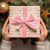 Retro Pink kerst Bauble Decoraties Cadeaupapier