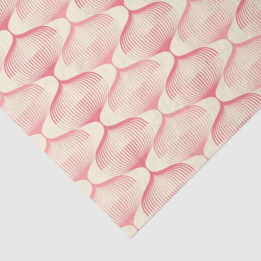 Retro Pink kerst Bauble Decoraties Tissuepapier (Detail)